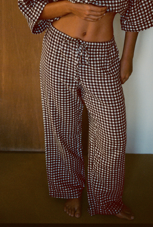 Axelle Set - Brown Vichy