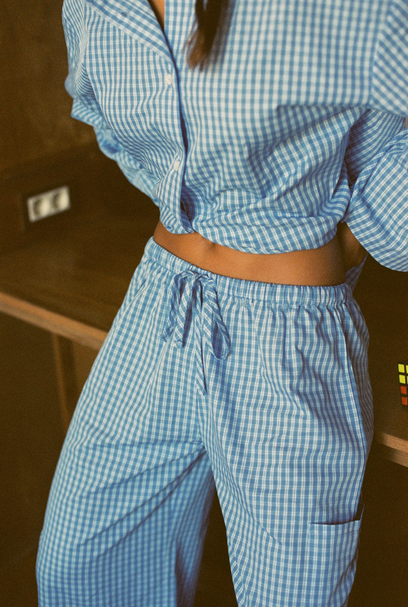 Diana Pants Set - Checkered