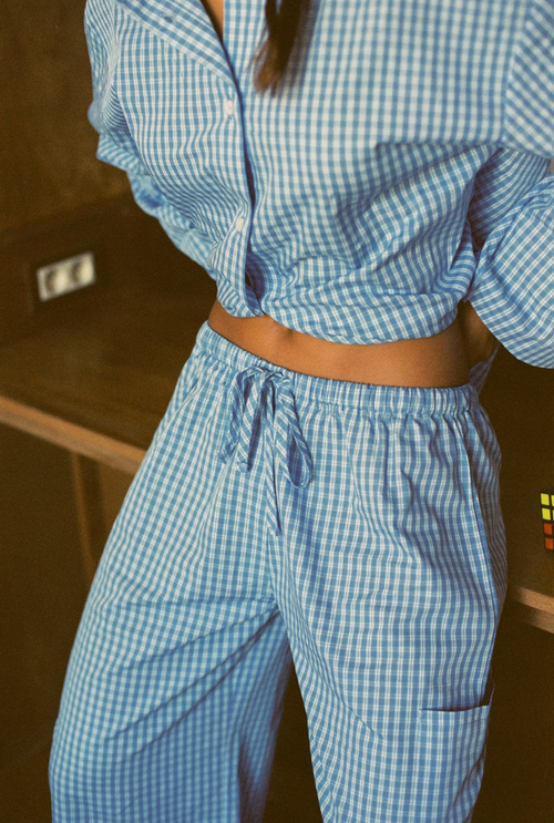 Diana Pants Set - Checkered