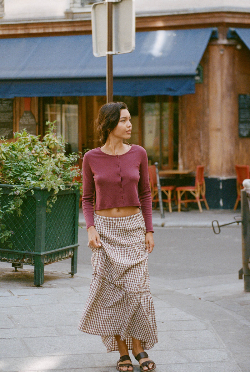 Timeless Cardigan - Plum