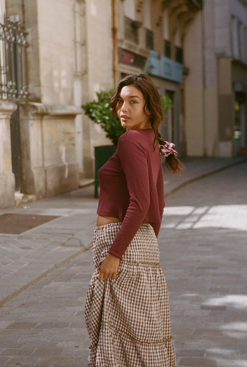 Timeless Cardigan - Plum