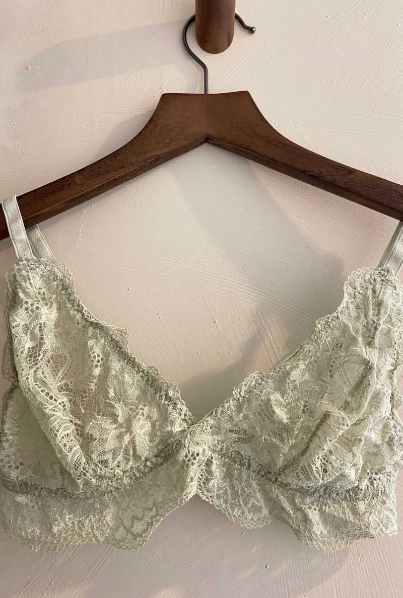 Soutien-gorge Luxueux ERES Loulou En Soie Pistache - Taille 85B (US 32B), Neuf Avec étiquettes