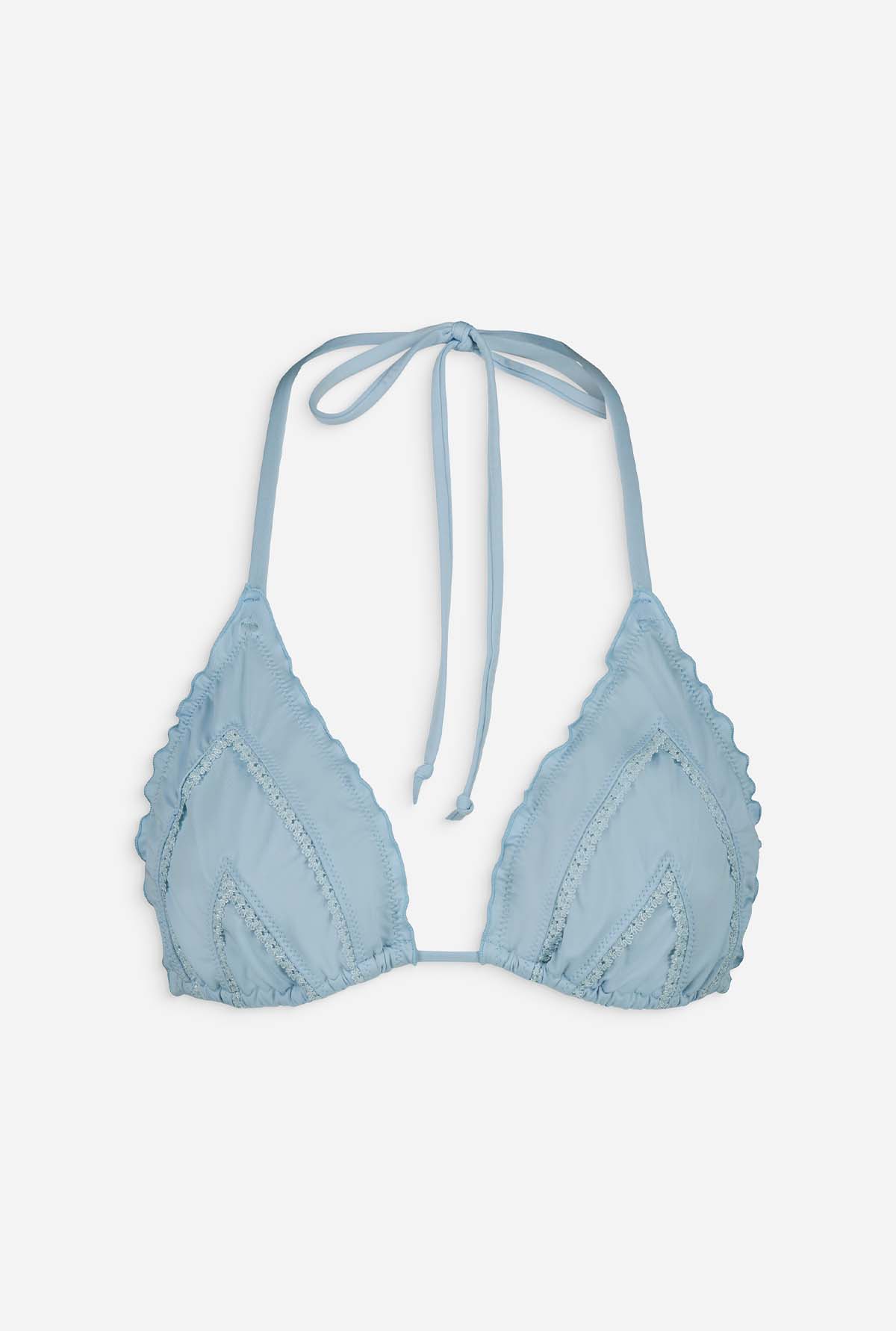 Haut de Maillot Top Nellie Bleu Ciel Maillot de Bain de Couleur Nenes Paris